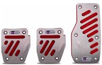 Ficha técnica e caractérísticas do produto Kit de Pedaleira Alumínio Anodizado Modelo 3 Vermelho Shekparts