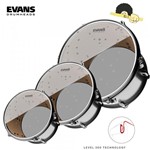 Ficha técnica e caractérísticas do produto Kit de Peles Evans Hydraulic - Filme Duplo Hidráulico Transparente Level 360º (10"/12"/16") - Evans Drumheads