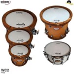 Ficha técnica e caractérísticas do produto Kit de Peles Williams Density - WC2 Filme Duplo Coated 8/10/12/14/16 - Williams Drumheads