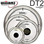 Ficha técnica e caractérísticas do produto Kit de Peles Williams - DT2 Duplo Filme Clear C/dot Central (10″/12″/14″/20″)