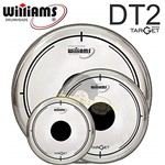 Ficha técnica e caractérísticas do produto Kit de Peles Williams - DT2 Duplo Filme Clear C/dot Central (10″/12″/14″)