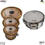 Ficha técnica e caractérísticas do produto Kit de Peles Williams Target - DT2 Duplo Filme Clear 10/12/14 e Density WC2 14 - Williams Drumheads