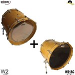 Ficha técnica e caractérísticas do produto Kit de Peles Williams Target - W2 Duplo Filme Clear 20 com Resposta 20 - Williams Drumheads