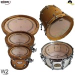 Ficha técnica e caractérísticas do produto Kit de Peles Williams Target - W2 Duplo Filme Clear - 12/13/14/16/22 - Williams Drumheads