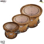 Ficha técnica e caractérísticas do produto Kit de Peles Williams Target - W2 Duplo Filme Clear - 12/13/16 - Williams Drumheads