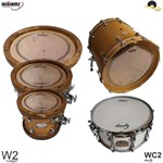 Ficha técnica e caractérísticas do produto Kit de Peles Williams Target - W2 Duplo Filme Clear - 10/12/14/20 com Density 14 - Williams Drumheads