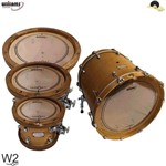 Ficha técnica e caractérísticas do produto Kit de Peles Williams Target - W2 Duplo Filme Clear - 10/12/14/20 - Williams Drumheads