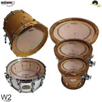 Ficha técnica e caractérísticas do produto Kit de Peles Williams Target - W2 Duplo Filme Clear - 10/12/14/14/22 - Williams Drumheads