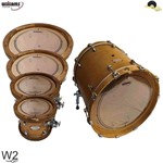 Ficha técnica e caractérísticas do produto Kit de Peles Williams Target - W2 Duplo Filme Clear - 10/12/14/16/20 - Williams Drumheads