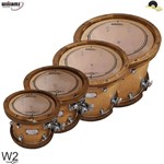 Ficha técnica e caractérísticas do produto Kit de Peles Williams Target - W2 Duplo Filme Clear - 10/12/14/16 - Williams Drumheads