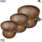 Ficha técnica e caractérísticas do produto Kit de Peles Williams Target - W2 Duplo Filme Clear - 6/8/10 - Williams Drumheads