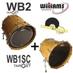 Kit de Peles Williams - Target WB2(Batedeira) Black 22 e Resposta WS1SC 22