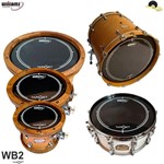 Ficha técnica e caractérísticas do produto Kit de Peles Williams Target - WB2 Duplo Filme Black - 12/13/14/16/22 - Williams Drumheads