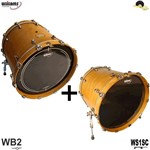 Ficha técnica e caractérísticas do produto Kit de Peles Williams Target - WB2 Duplo Filme Black 22 com Resposta 22 - Williams Drumheads