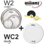 Ficha técnica e caractérísticas do produto Kit de Peles Williams – W2 Duplo filme clear (10/12/14)+ Pele(caixa) WC2 14