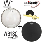Ficha técnica e caractérísticas do produto Kit de Peles Williams – W1(Batedeira) monofilme Clear 22 + Pele(Resposta) WB1SC 22