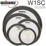 Ficha técnica e caractérísticas do produto Kit de Peles Williams – W1SC Filme simples clear c/ anel abafador (8/10/12/14/16)