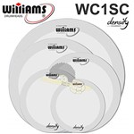 Ficha técnica e caractérísticas do produto Kit de Peles Williams - WC1SC Filme Simples Coated C/anel Abafador (10"/12"/14"/16"/20")