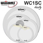 Ficha técnica e caractérísticas do produto Kit de Peles Williams - WC1SC Filme Simples Coated C/anel Abafador (10"/12"/14"/16"/22")