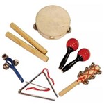 Ficha técnica e caractérísticas do produto Kit de Percussão com 6 Mini Instrumentos Shiny Music