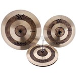 Ficha técnica e caractérísticas do produto Kit de Pratos Chang Cymbals de Vintage Bronze B20 com Crash 16¨, Chimbal 14¨, Ride 20¨ e Bag