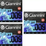Ficha técnica e caractérísticas do produto Kit 3 Encordoamento Guitarra Giannini 09 Geegst .9