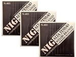 Ficha técnica e caractérísticas do produto Kit 3 Encordoamentos Violao Nylon Nig N405 Branco Prateado C Bolinha Alta Tensao