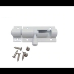 Ficha técnica e caractérísticas do produto Kit 2 Ferrolho de alumínio com 2" polegada na cor branca