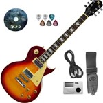 Kit Guitarra Cherry Sunburst com Afinador Capa Eg2k Guit Sx