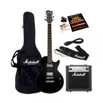 Kit Guitarra e Amplificador Marshall MGAP-B com Correia e Bag