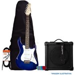 Ficha técnica e caractérísticas do produto Kit Guitarra EGS216 Azul STRINBERG + Cubo + Capa + Acessórios