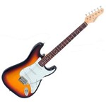Ficha técnica e caractérísticas do produto Kit Guitarra Elétrica Strato G100 3TS/WH Sunburst Giannini