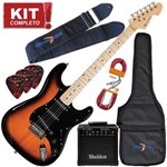 Ficha técnica e caractérísticas do produto Kit Guitarra Elétrica Strato Standart GM217 SK Michael Completo