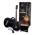 Ficha técnica e caractérísticas do produto Kit Guitarra Epiphone Les Paul Player Pack - Preta