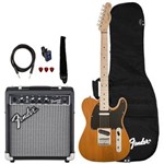 Ficha técnica e caractérísticas do produto Kit Guitarra Fender Squier Affinity Telecaster Frontman 15 Butterscotch