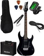 Ficha técnica e caractérísticas do produto Kit Guitarra Ibanez GRX20 Amplificador e Acessórios Afinador Bag Luxo Cabo Correia Palhetas