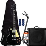 Ficha técnica e caractérísticas do produto Kit Guitarra LPS-230 Preta STRINBERG + Cubo + Capa + Acessórios