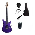 Ficha técnica e caractérísticas do produto Kit Guitarra Memphis By Tagima MG260 Purple