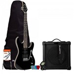 Kit Guitarra Mg230 Preta Memphis + Cubo + Capa + Acessórios