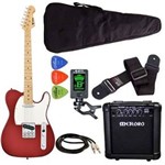 Ficha técnica e caractérísticas do produto Kit Guitarra Phx Tl1 Vermelho Cubo Meteoro Afinador