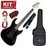 Ficha técnica e caractérísticas do produto Kit Guitarra Strato Egs267 Captação Dupla Bk Pantera Strinberg Completo