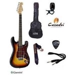 Ficha técnica e caractérísticas do produto KIT Guitarra Strato Giannini G-100TT Sunburst