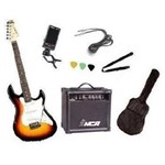 Ficha técnica e caractérísticas do produto Kit Guitarra Strato Strinberg EGS216 + Amplificador + Afinador + Capa + Correia + Cabo + Palhetas