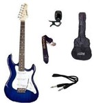 Ficha técnica e caractérísticas do produto Kit Guitarra Strato Strinberg EGS216 - AZUL