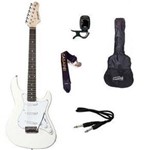 Ficha técnica e caractérísticas do produto Kit Guitarra Strato Strinberg EGS216 - BRANCA