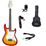 Ficha técnica e caractérísticas do produto Kit Guitarra Strato Strinberg EGS216 - CHERRY