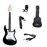 Ficha técnica e caractérísticas do produto Kit Guitarra Strato Strinberg EGS216 - Preto