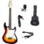 Ficha técnica e caractérísticas do produto Kit Guitarra Strato Strinberg EGS216 - SUNBURST