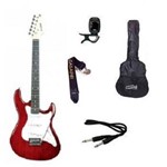 Ficha técnica e caractérísticas do produto Kit Guitarra Strato Strinberg EGS216 - VERMELHA