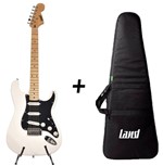 Ficha técnica e caractérísticas do produto Kit Guitarra Stratocaster Land Profissional Branca-Capa